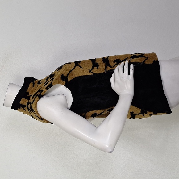 Kerrits Black Brown Abstract Print Western Equestrian Cowgirl Fleece Vest Size M - Picture 6 of 14